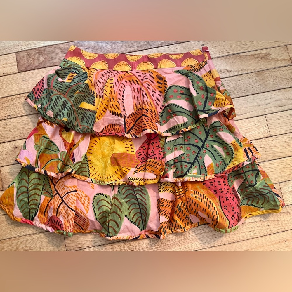 Farm rio ruffled skirt